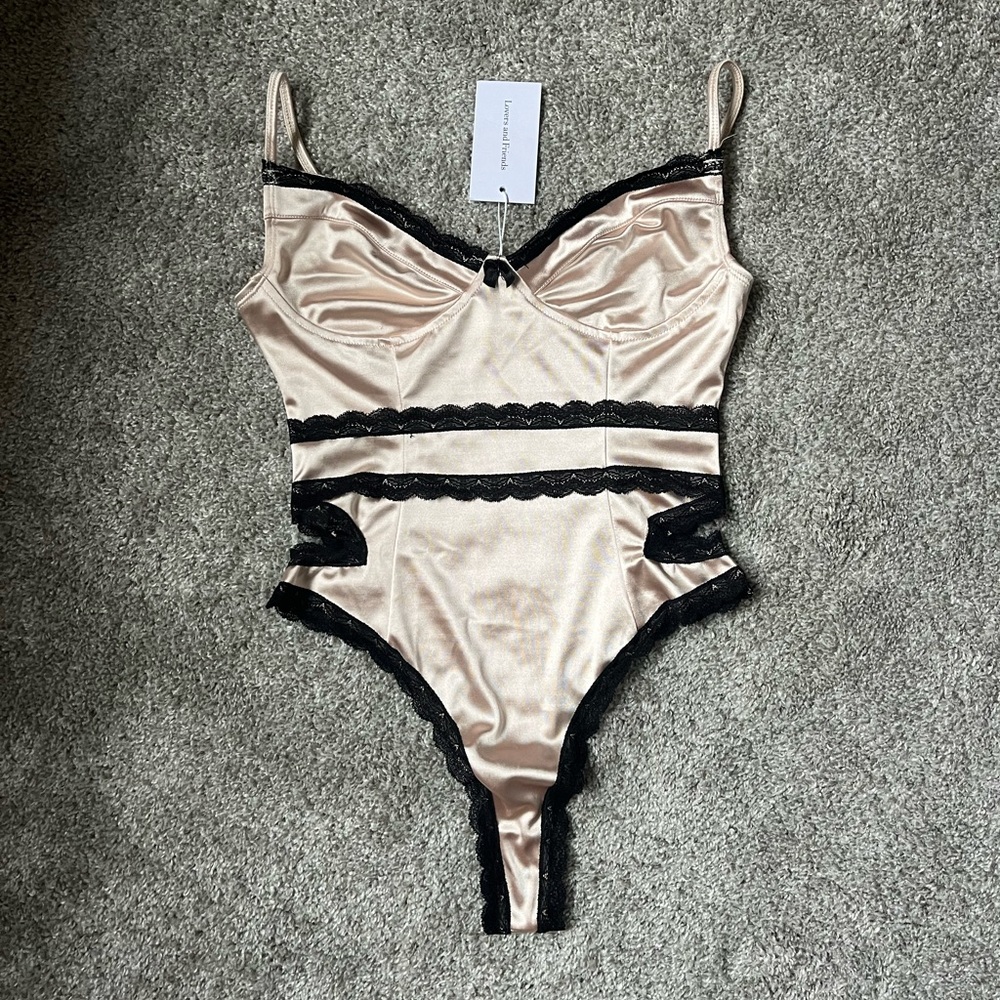 Lovers and Friends Satin Bodysuit - NWT
